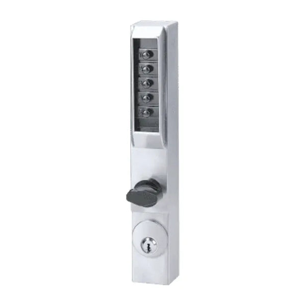 dormakaba Simplex 3000 Narrow Stile Mechanical Pushbutton Lock — 26D/55, Thumbturn + Key Override