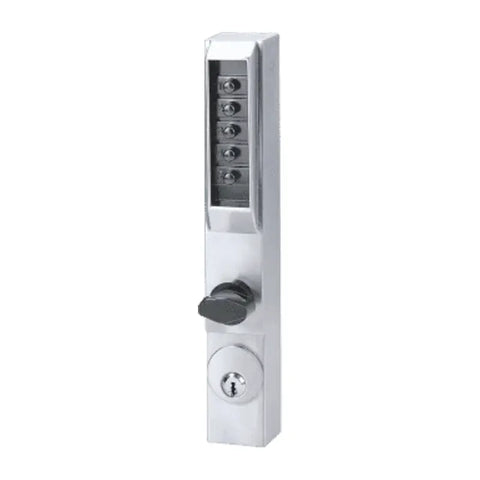 dormakaba Simplex 3000 Narrow Stile Mechanical Pushbutton Lock — 26D/55, Thumbturn + Key Override