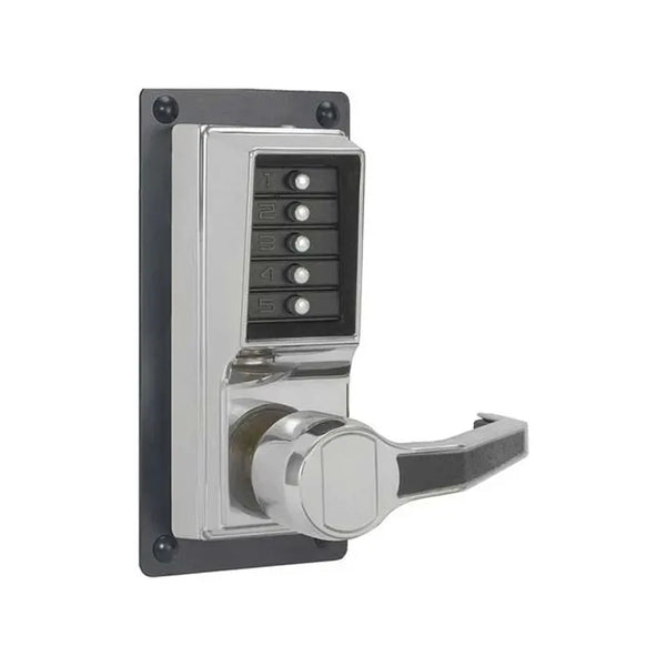 dormakaba Simplex LP1010 Mechanical Pushbutton Lever Lock — 26D/10B, Key Override