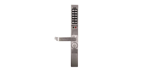 Trilogy Rim Keypad Alarm Lock Trilogy DL1300 — Narrow Stile Keypad Trim, 26D/10B, 2,000 U ...