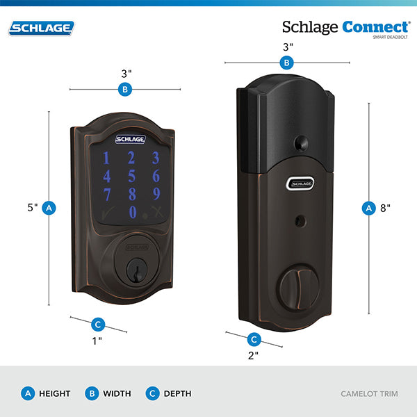 Schlage Connect™ Smart Deadbolt, Z-Wave Plus