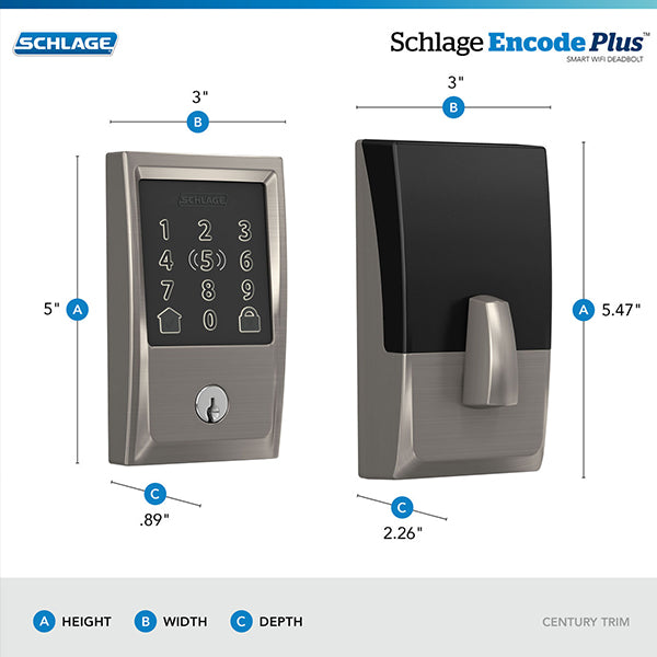 Schlage Encode Plus™ Smart WiFi Deadbolt