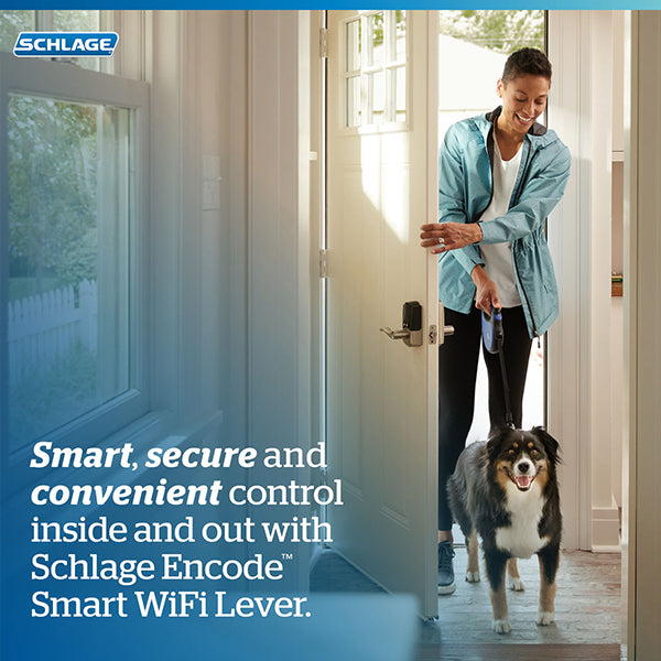 Schlage Encode™ Smart WiFi Lever with Latitude Lever
