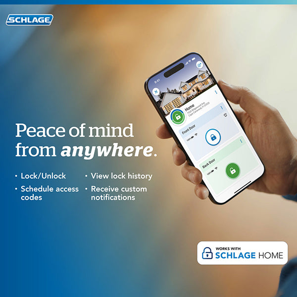 Schlage Encode™ Smart WiFi Lever with Latitude Lever