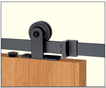 Cal-Royal BDH31 — Top-Mount Single-Wheel Barn Door Hardware (Wood), 6′6″ or 8′0″