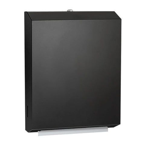 ASI - 0210-41 Matte Black Paper Towel Dispenser (Multi, C-Fold) – Surface Mounted