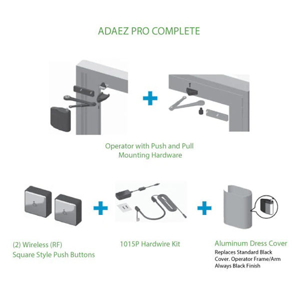 Norton 5845xSQPB ADAEZ PRO Complete Low Energy Power Door Operator Kit
