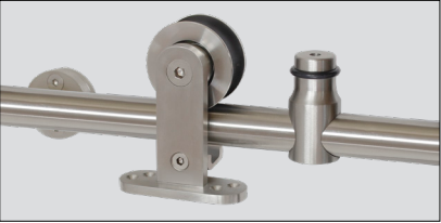 CAL-ROYAL SDH10 (Track w/ Regular Stop for Wood Doors, Top Mount Single Wheel)