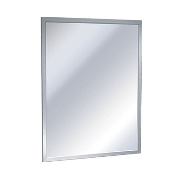 ASI - 0600 Series Stainless Steel Inter-Lok Angle Frame Mirror – Variable Reflective Surfaces and Sizes