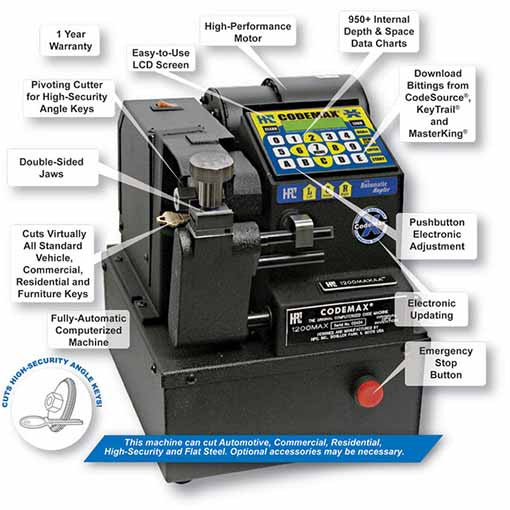 HPC CodeMax® Key Cutting Machine - Commercial Door Hardware Supply